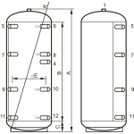 Concept 0WT-0300-00 hőcserélő nélküli puffertartály - 300 literes