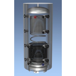 Hajdu PT1000CF ErP puffertartály, HMV ellátásra is alkalmas, 2 hőcserélős - 1000 literes